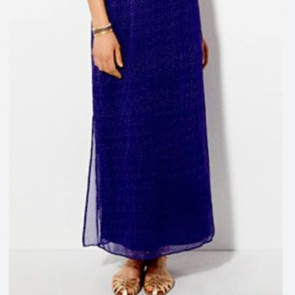 American Eagle Outfitters Maxi Dress Blue Size 8 - Picture 2 of 7